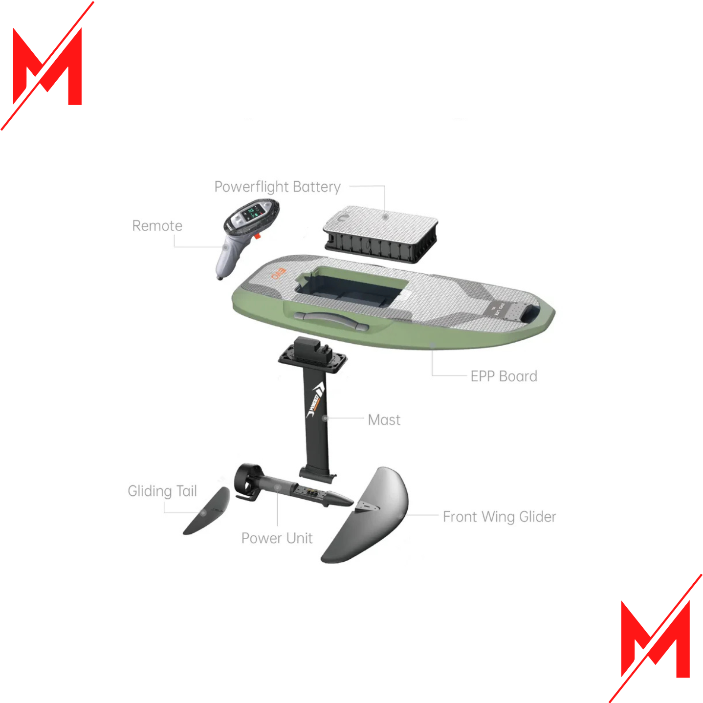 Waydoo Flyer Evo Lite – Ván lướt sóng điện tử hydrofoil gọn nhẹ, dễ làm chủ cho người mới